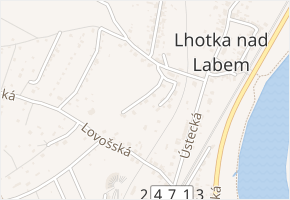 Lhotecká v obci Lovosice - mapa ulice