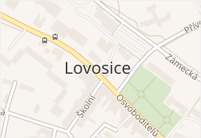 Osvoboditelů v obci Lovosice - mapa ulice