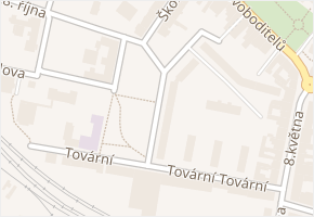 Sady pionýrů v obci Lovosice - mapa ulice