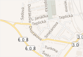 Sukova v obci Lovosice - mapa ulice