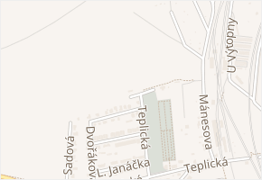 Teplická v obci Lovosice - mapa ulice