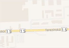 Terezínská v obci Lovosice - mapa ulice
