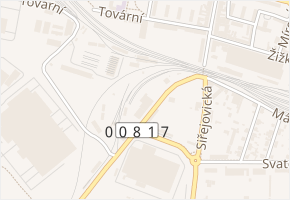 Třebenická v obci Lovosice - mapa ulice