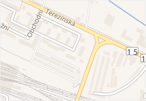 U Nadjezdu v obci Lovosice - mapa ulice