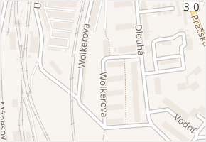 Wolkerova v obci Lovosice - mapa ulice