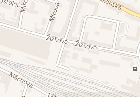 Žižkova v obci Lovosice - mapa ulice