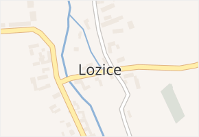 Lozice v obci Lozice - mapa části obce
