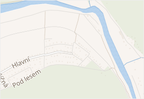 K řece v obci Lštění - mapa ulice