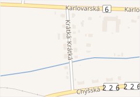 Krátká v obci Lubenec - mapa ulice