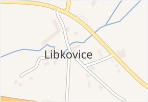 Libkovice v obci Lubenec - mapa části obce