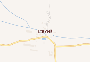 Libyně v obci Lubenec - mapa části obce