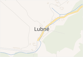 Lubné v obci Lubné - mapa části obce