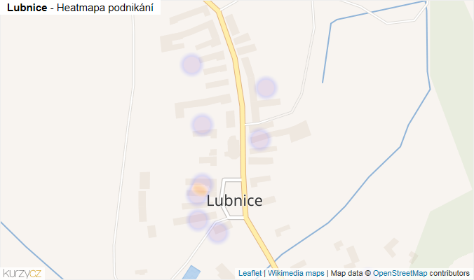 Mapa Lubnice - Firmy v části obce.