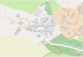 Luboměř pod Strážnou v obci Luboměř pod Strážnou - mapa části obce
