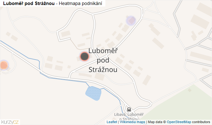 Mapa Luboměř pod Strážnou - Firmy v části obce.