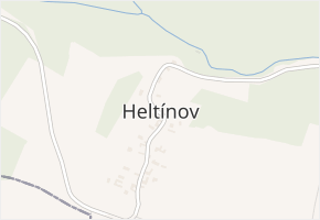 Heltínov v obci Luboměř - mapa části obce