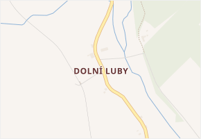 Dolní Luby v obci Luby - mapa části obce