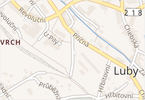 Příčná v obci Luby - mapa ulice
