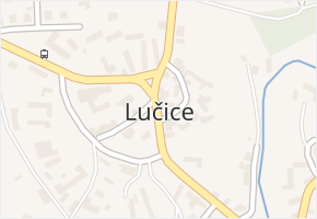 Lučice v obci Lučice - mapa části obce
