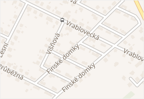 Finské domky v obci Ludgeřovice - mapa ulice
