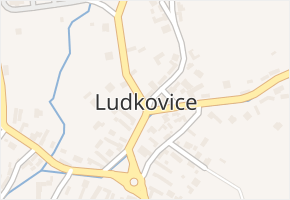 Ludkovice v obci Ludkovice - mapa části obce
