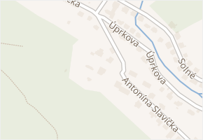 Antonína Slavíčka v obci Luhačovice - mapa ulice