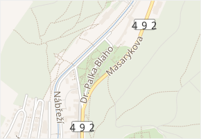 Dr. Palka Blaho v obci Luhačovice - mapa ulice