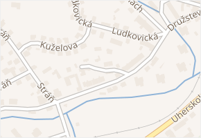 Lipová v obci Luhačovice - mapa ulice