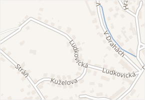 Ludkovická v obci Luhačovice - mapa ulice