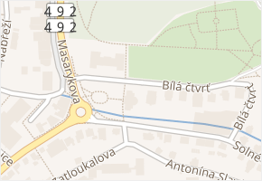 nám. 28. října v obci Luhačovice - mapa ulice