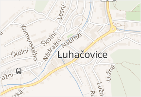 Příční v obci Luhačovice - mapa ulice