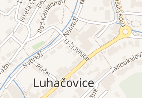 U Šťávnice v obci Luhačovice - mapa ulice