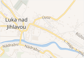 1. máje v obci Luka nad Jihlavou - mapa ulice