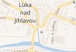 nám. 9. května v obci Luka nad Jihlavou - mapa ulice