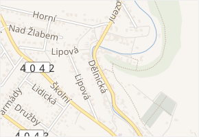 Osvobození v obci Luka nad Jihlavou - mapa ulice