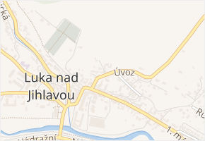 Úvoz v obci Luka nad Jihlavou - mapa ulice