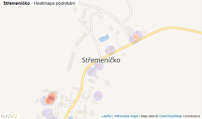 Mapa Střemeníčko - Firmy v části obce.