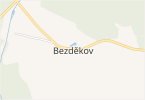 Bezděkov v obci Lukavec - mapa části obce