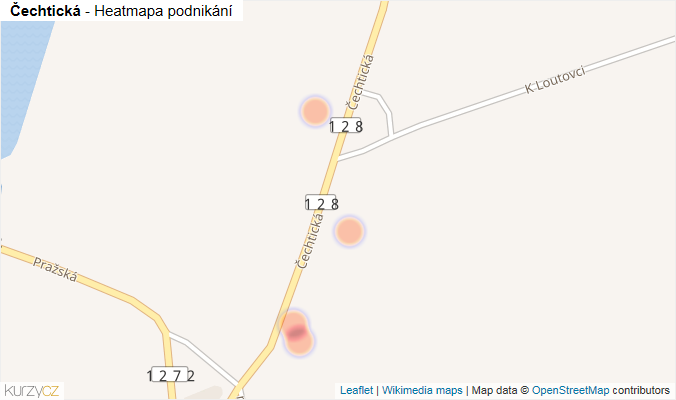Mapa Čechtická - Firmy v ulici.