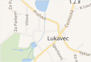Kocourova soutka v obci Lukavec - mapa ulice