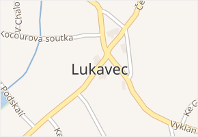 Lukavec v obci Lukavec - mapa části obce