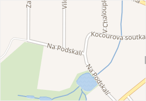 Na Podskalí v obci Lukavec - mapa ulice