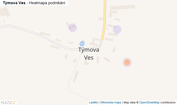 Mapa Týmova Ves - Firmy v části obce.