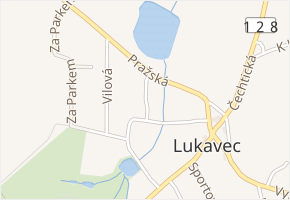 V Chaloupkách v obci Lukavec - mapa ulice