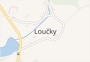 Loučky v obci Lukavice - mapa části obce