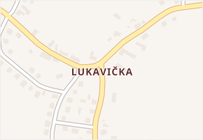 Lukavička v obci Lukavice - mapa části obce