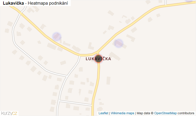 Mapa Lukavička - Firmy v části obce.