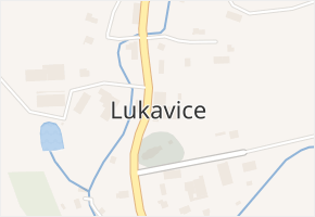 Lukavice v obci Lukavice - mapa části obce