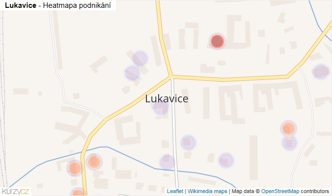 Mapa Lukavice - Firmy v části obce.