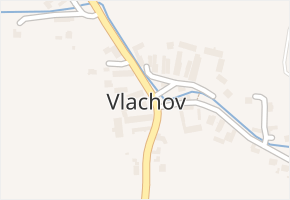 Vlachov v obci Lukavice - mapa části obce